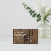 Französische Ebene-Vintages Theater Visitenkarte (Stehend Vorderseite)