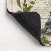 Französische Efeu-Blätter (Paris eiffel) Mousepad (Ecke)