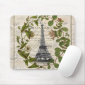 Französische Efeu-Blätter (Paris eiffel) Mousepad (Mit Mouse)