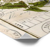 Französische Efeu-Blätter (Paris eiffel) Poster (Ecke)