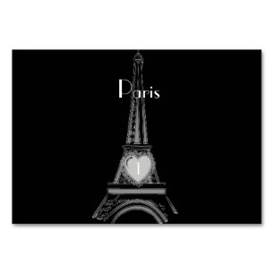 Französische eiffel Tower Paris Table Card Tischnummer