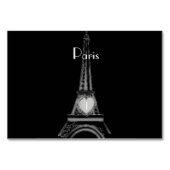Französische eiffel Tower Paris Table Card Tischnummer (Rückseite)