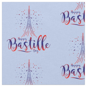 Französische Eiffelturmfabrik Bastille Day Stoff