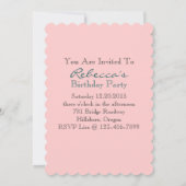 Französische eiffurmturmparis Geburtstagsparty Einladung (Rückseite)