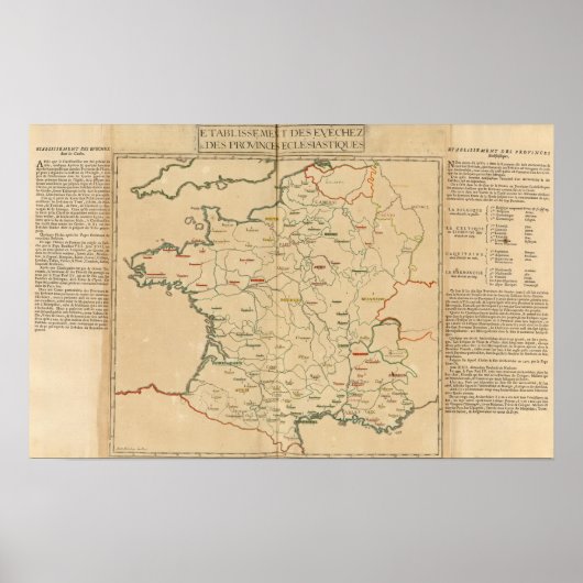 Französische Einrichtungen Poster (Vorne)