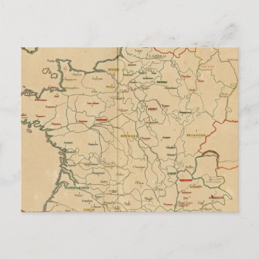 Französische Einrichtungen Postkarte (Vorderseite)