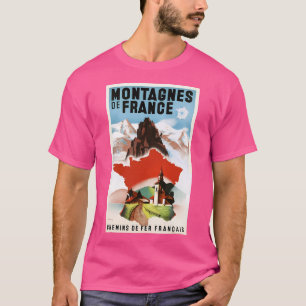 Französische Eisenbahnen - Berge T-Shirt