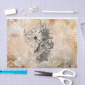 Französische Ephemodelle Seidenpapier (Handwerk)