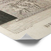 Französische Erklärung der Menschenrechte Poster (Ecke)