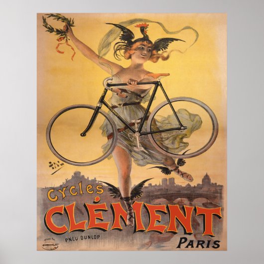Französische Fahrradwerbung von 1898 Poster (Vorne)