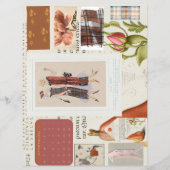 Französische Fashion Plate Calendar Stationery der (Vorderseite)