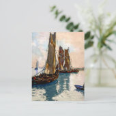 Französische Fischerboote 1925 Postkarte (Stehend Vorderseite)