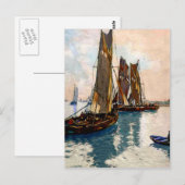 Französische Fischerboote 1925 Postkarte (Vorne/Hinten)