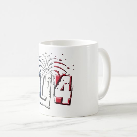 Französische Flagge 14 Juli Quatorze Juillet Basti Kaffeetasse (VorderseiteRechts)