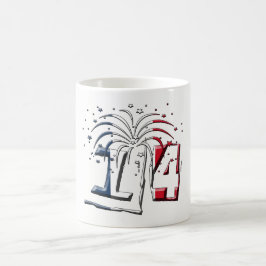 Französische Flagge 14 Juli Quatorze Juillet Basti Kaffeetasse