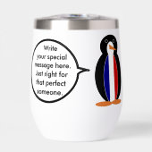 Französische Flagge als Vortragende Frau Penguin P (Vorderseite)