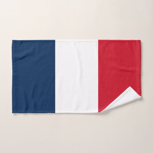 Französische Flagge Badhandtuch Set (Handtuch)