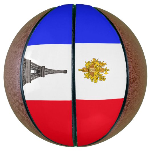 Französische Flagge Basketball (Vertikal)