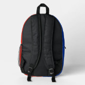 Französische Flagge Bedruckter Rucksack (Rückseite)