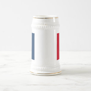 Französische Flagge Bierglas