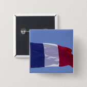 Französische Flagge Button (Vorne & Hinten)