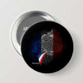 Französische Flagge Button (Vorne & Hinten)