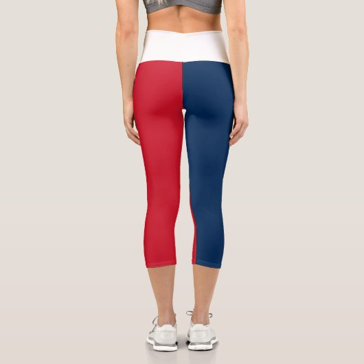 Französische Flagge Capri Leggings (Rückseite)