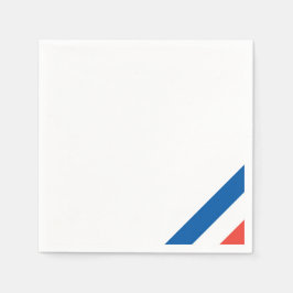 Französische Flagge: Chic Tricolor Bastille Day Pa Serviette