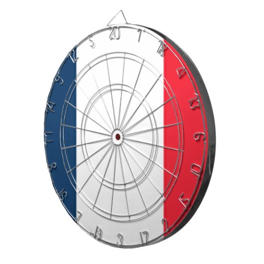 Französische Flagge Dartscheibe (Vorderseite rechts)