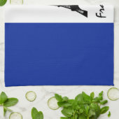 Französische Flagge & Eiffelturm - Frankreich / Sp Geschirrtuch (Gefaltet)