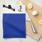 Französische Flagge & Eiffelturm - Frankreich / Sp Geschirrtuch (Viertel Falte)