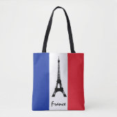 Französische Flagge & Eiffelturm - Frankreich / Sp Tasche (Vorderseite)