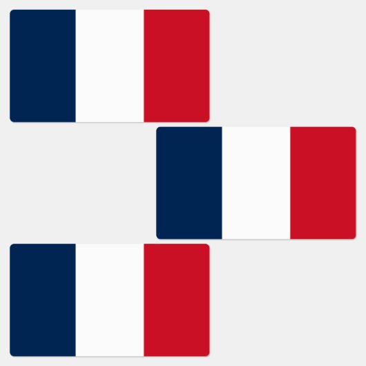 Französische Flagge Etiketten (Gruppe)