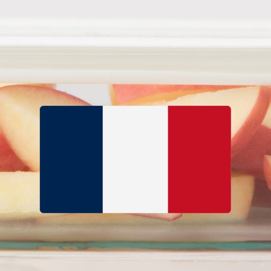 Französische Flagge Etiketten (Befestigt)