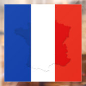 Französische Flagge Fensteraufkleber (Blatt 2)