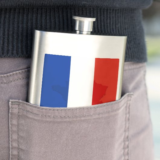 Französische Flagge Flachmann (Beispiel)