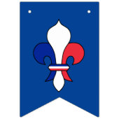 Französische Flagge & Fleur De Lys Party Frankreic (Zweite Fahne)