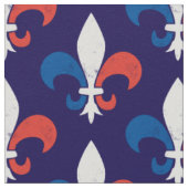 Französische Flagge Fleur de Lys Stoff (Nahaufnahme)