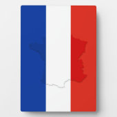 Französische Flagge Fotoplatte (Vorderseite)