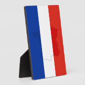 Französische Flagge Fotoplatte (Seite)