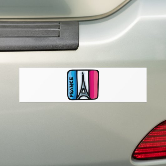 Französische Flagge - Frankreich Autoaufkleber (Auf Auto)