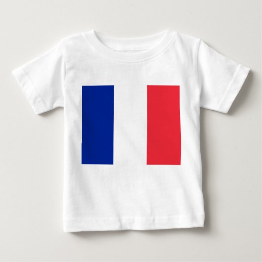 Französische Flagge (Frankreich) Baby T-shirt (Vorderseite)