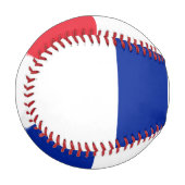 Französische Flagge (Frankreich) Baseball (Vorderseite Links)