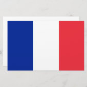 Französische Flagge (Frankreich) Briefpapier (Vorne/Hinten)