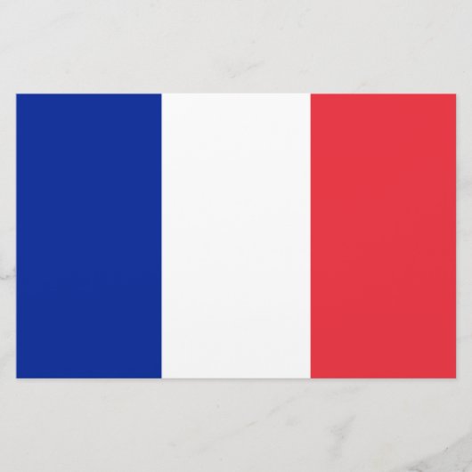 Französische Flagge (Frankreich) Briefpapier (Vorderseite)