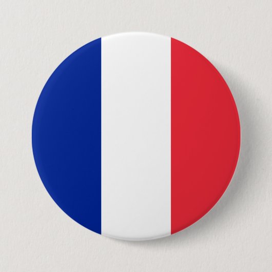 Französische Flagge (Frankreich) Button (Vorderseite)