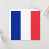 Französische Flagge (Frankreich) Karte (Vorderseite/Rückseite Beispiel)