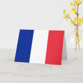 Französische Flagge (Frankreich) Karte (Gelbe Blume)