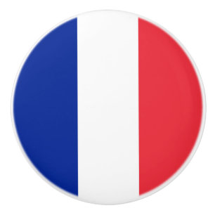 Französische Flagge (Frankreich) Keramikknauf