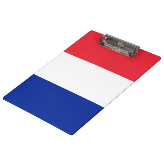 Französische Flagge (Frankreich) Klemmbrett (Schrägansicht)